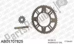 AFAM 390AB01707825 chain kit chain kit, alu ab - Bottom side