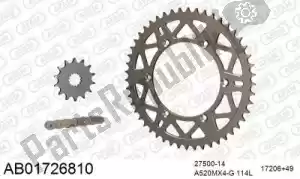 AFAM 390AB01726810 chain kit chain kit, alu ab - Bottom side
