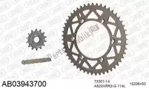 AFAM 390AB03943700 chain kit chain kit, alu ab - Bottom side