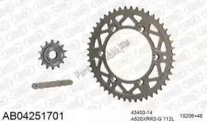 AFAM 390AB04251701 chain kit chain kit, alu ab - Bottom side