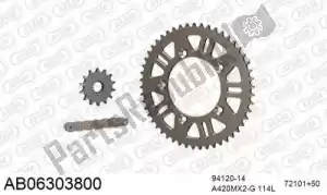 AFAM 390AB06303800 chain kit chain kit, alu ab - Bottom side