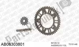 AFAM 390AB06303801 chain kit chain kit, alu ab - Bottom side
