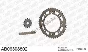 AFAM 390AB06308802 chain kit chain kit, alu ab - Bottom side