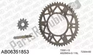 AFAM 390AB06351853 chain kit chain kit, alu ab - Bottom side