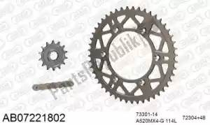 AFAM 390AB07221802 chain kit chain kit, alu ab - Bottom side