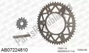 AFAM 390AB07224810 chain kit chain kit, alu ab - Bottom side