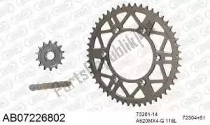 AFAM 390AB07226802 chain kit chain kit, alu ab - Bottom side
