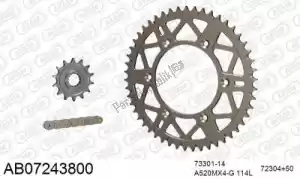 AFAM 390AB07243800 chain kit chain kit, alu ab - Bottom side