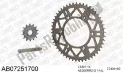 ketting kit chainkit, alu ab van Afam, met onderdeel nummer 390AB07251700, bestel je hier online: