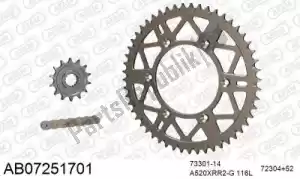 AFAM 390AB07251701 chain kit chain kit, alu ab - Bottom side