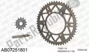 AFAM 390AB07251801 chain kit chain kit, alu ab - Bottom side