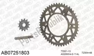 AFAM 390AB07251803 chain kit chain kit, alu ab - Bottom side