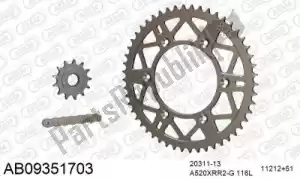 AFAM 390AB09351703 chain kit chain kit, alu ab - Bottom side