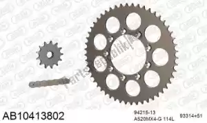 AFAM 390AB10413802 chain kit chain kit, alu ab - Bottom side