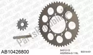 AFAM 390AB10426800 chain kit chain kit, alu ab - Bottom side