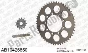 AFAM 390AB10426850 chain kit chain kit, alu ab - Bottom side