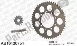 AFAM 390AB10430754 chain kit chain kit, alu ab - Bottom side