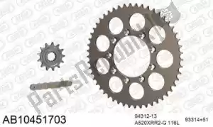 AFAM 390AB10451703 chain kit chain kit, alu ab - Bottom side