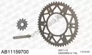 AFAM 390AB11159700 chain kit chain kit, alu ab - Bottom side