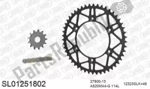 AFAM 390SL01251802 chain kit chain kit, steel slk - Bottom side