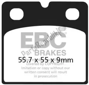EBC EBCFA018 brake pad fa018 organic brake pads - Bottom side