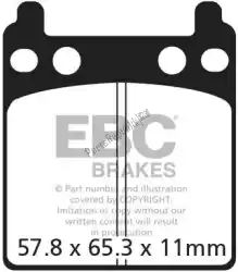 Here you can order the brake pad fa032 organic brake pads from EBC, with part number EBCFA032: