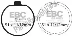 Here you can order the brake pad fa035 organic brake pads from EBC, with part number EBCFA035: