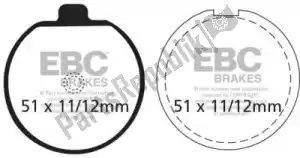EBC EBCFA035 brake pad fa035 organic brake pads - Bottom side