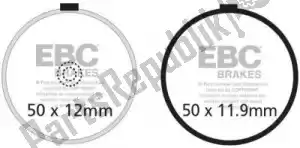 EBC EBCFA038V klocek hamulcowy fa 38v pó?spiekane klocki hamulcowe - Dół