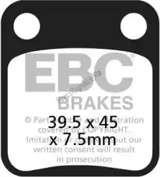 Here you can order the brake pad fa054hh hh sintered sportbike brake pads from EBC, with part number EBCFA054HH: