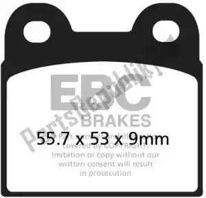 EBC EBCFA057 brake pad fa057 organic brake pads - Bottom side