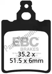 Here you can order the brake pad fa060 organic brake pads from EBC, with part number EBCFA060: