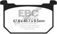 EBCFA068HH, EBC, Brake pad fa068hh hh sintered sportbike brake pads    , New