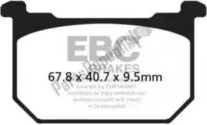 EBC EBCFA068V remblok fa 68v semi sintered brake pads - Onderkant