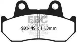 EBC EBCFA0693 brake pad fa069/3 organic brake pads - Bottom side