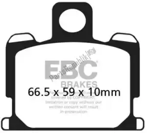 EBC EBCFA070V brake pad fa 70v semi sintered brake pads - Bottom side