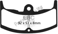 EBCFA080, EBC, Brake pad fa080 organic brake pads    , New
