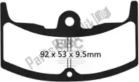 EBCFA0802, EBC, Brake pad fa080/2 organic brake pads    , New
