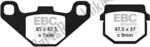 EBC EBCFA083HH brake pad fa083hh hh sintered sportbike brake pads - Bottom side