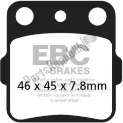 Here you can order the brake pad fa084tt organic brake pads from EBC, with part number EBCFA084TT: