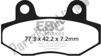 EBCFA086, EBC, Remblok fa086 organic brake pads    , Nieuw