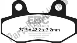 Here you can order the brake pad sfa086 organic scooter brake pads from EBC, with part number EBCSFA086: