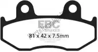EBCFA092TT, EBC, Brake pad fa092tt organic brake pads    , New