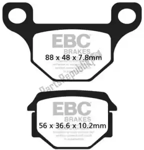 EBC EBCFA093 remblok fa093 organic brake pads - Onderkant