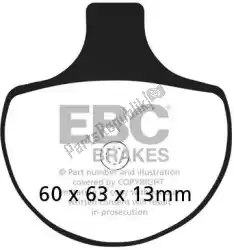 Here you can order the brake pad epfa094hh extreme pro sinter brake pads from EBC, with part number EBCEPFA094HH: