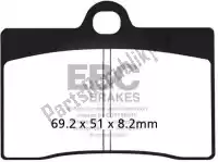 EBCFA095V, EBC, Brake pad fa 95v semi sintered brake pads    , New