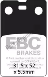 Here you can order the brake pad fa099 organic brake pads from EBC, with part number EBCFA099: