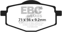 remblok fa101 organic brake pads van EBC, met onderdeel nummer EBCFA101, bestel je hier online: