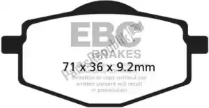 EBC EBCFA101 remblok fa101 organic brake pads - Onderkant