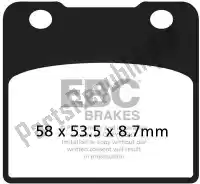 EBCFA103HH, EBC, Brake pad fa103hh hh sintered sportbike brake pads    , New